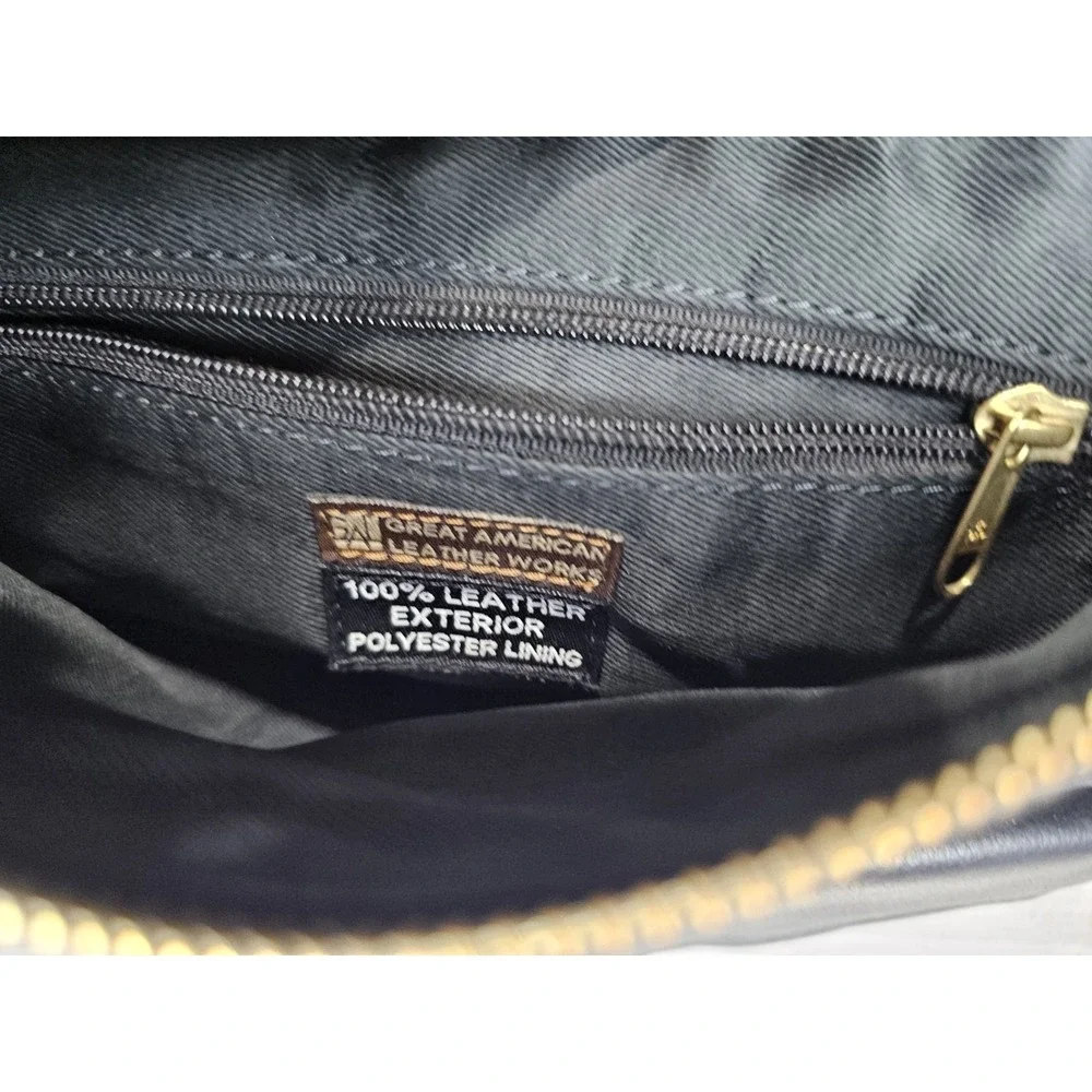 Great American Leather Works, Crossbody, Shoulder‎ Bag or Purse, Black